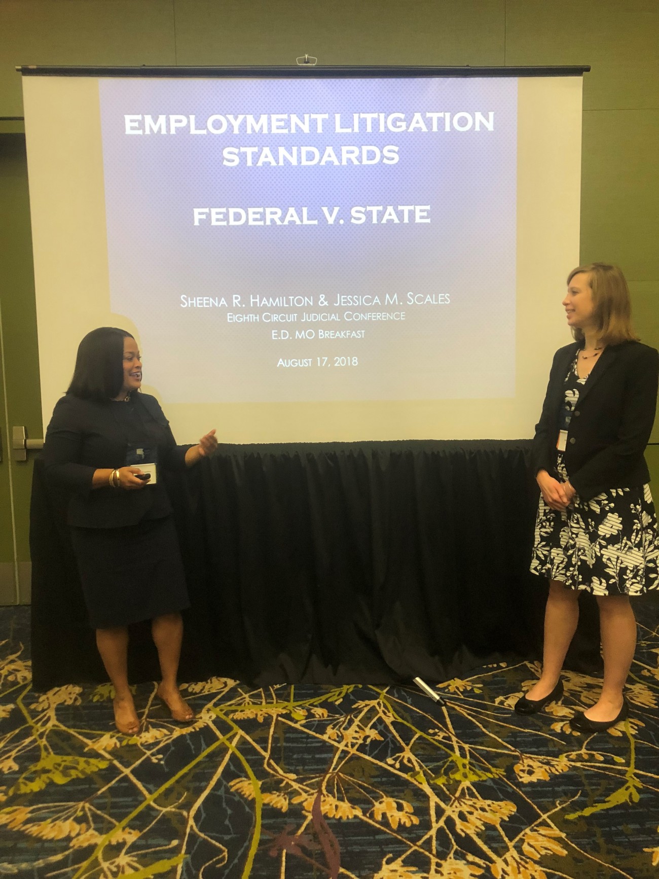 Sheena Hamilton presented at Eighth Circuit Judicial Conference Dowd
